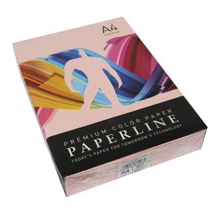 PAPIR A4 U BOJI-ROZI PASTEL PEPERLINE 80gr.